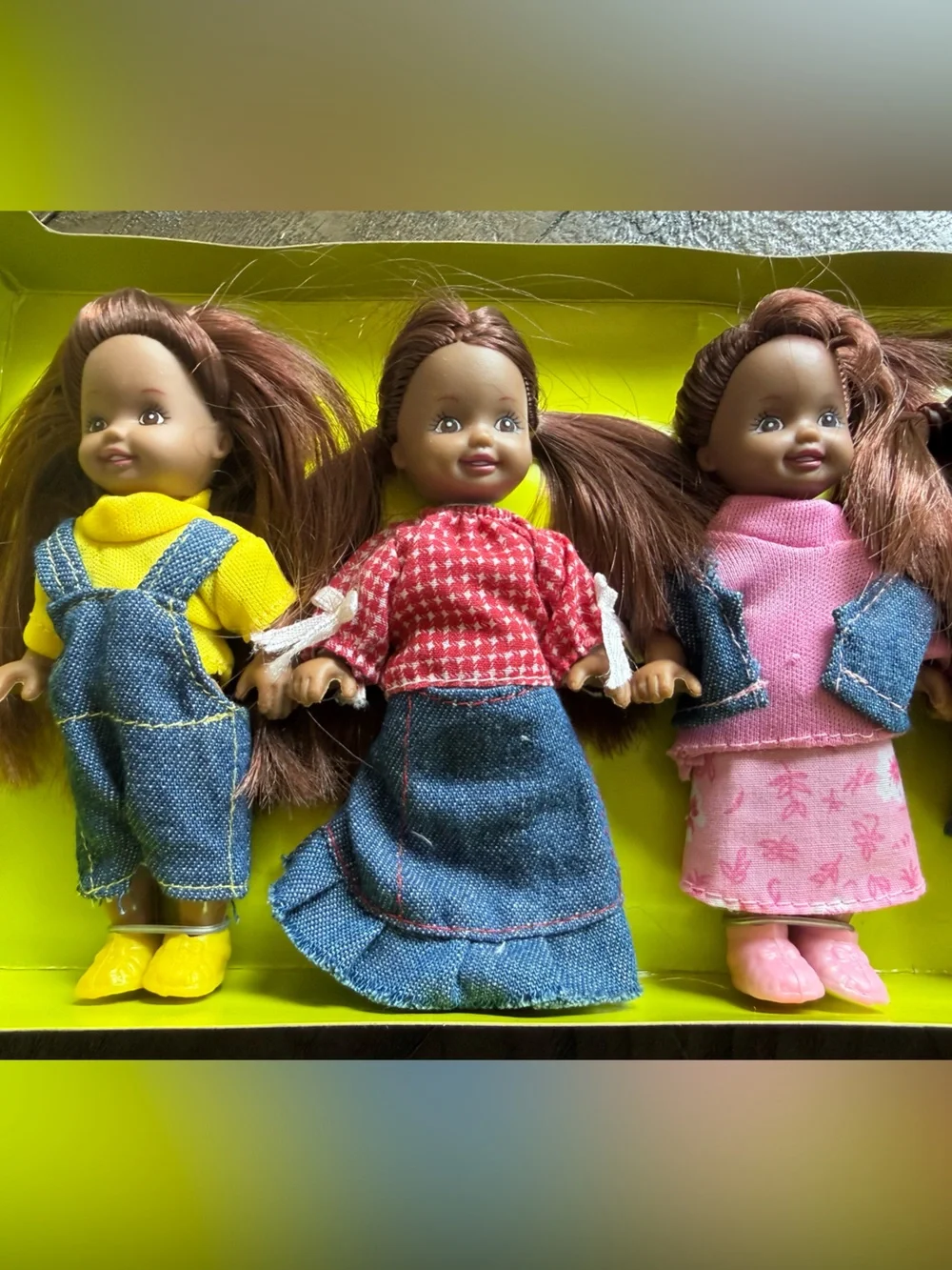 Vintage Just Kidz Jean Day 6 Doll Set New in Box Discontinued Kmart